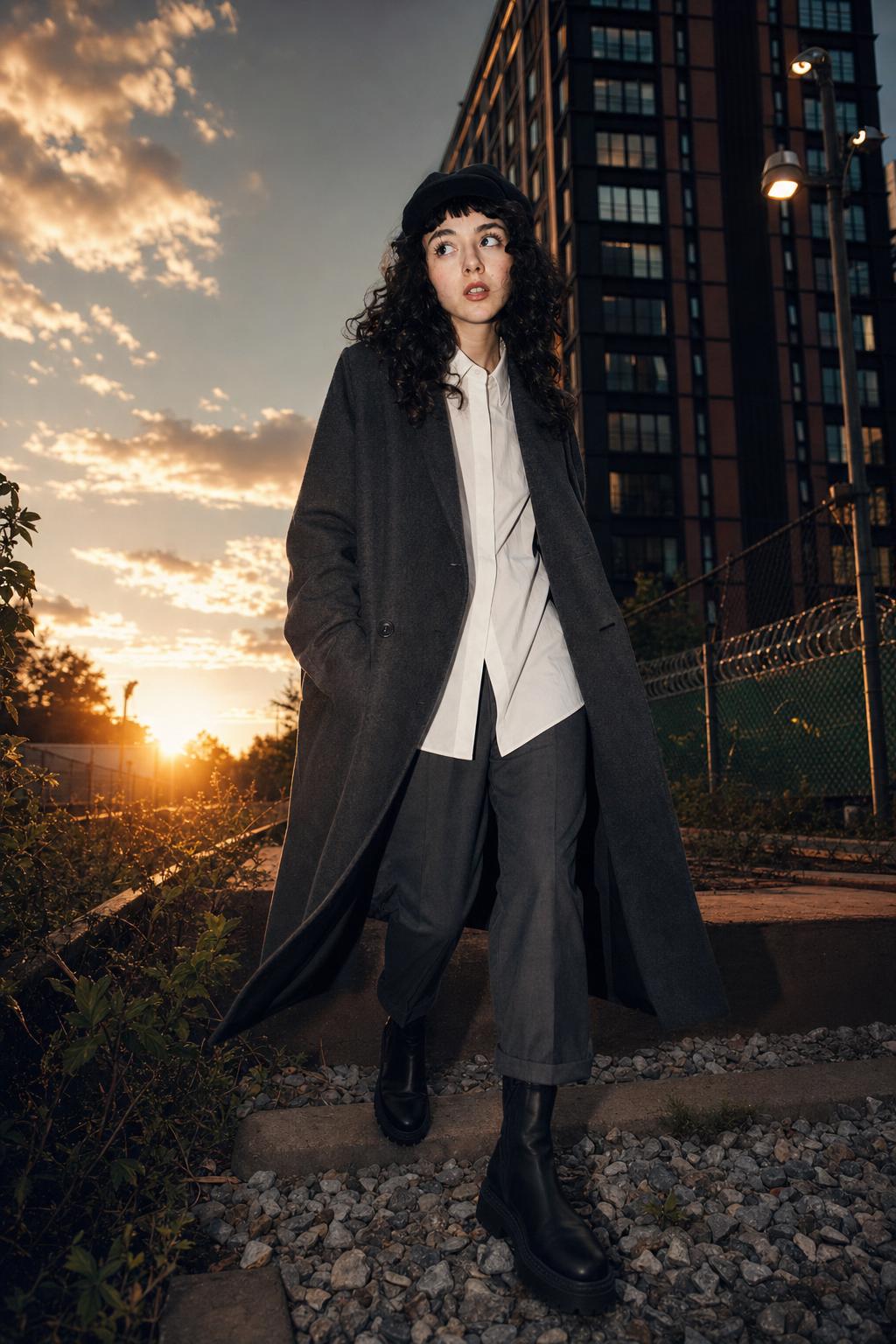 Rebellious Streetwear AI Selfie Portrait Prompt generated result example 2