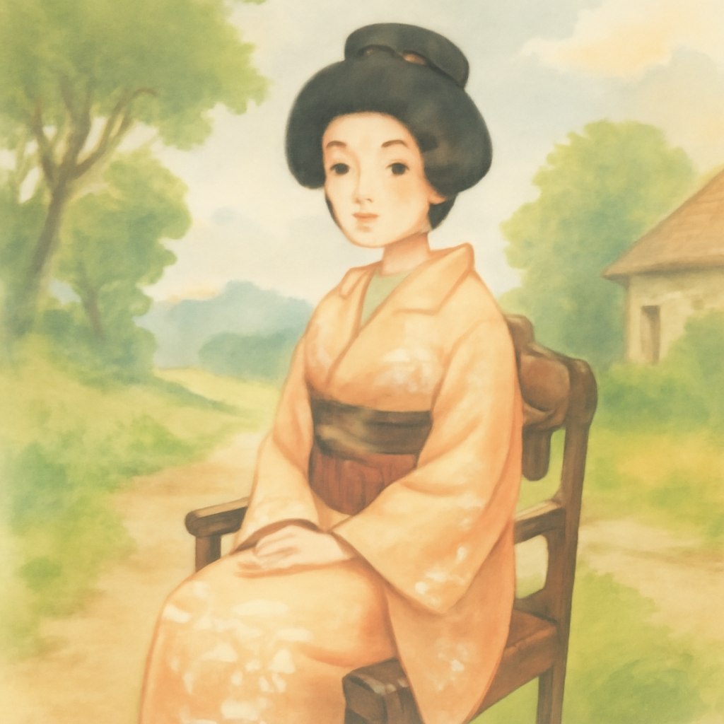 Soft Watercolor Animation Character Prompt Example 2 after result