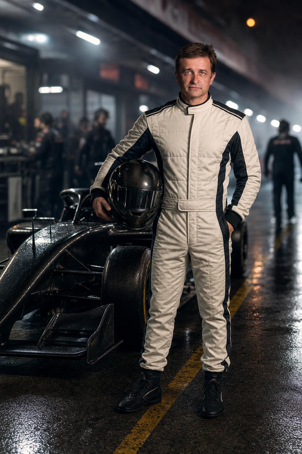 Formula Racing Champion Portrait Prompt generated result example 2