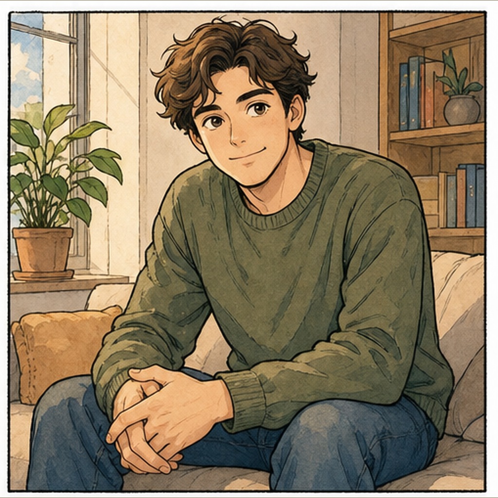 Gentle Comic Strip Avatar Prompt Example 1 after image