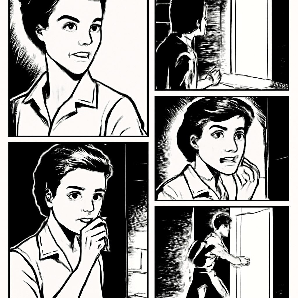 Comic Page Storyboard Prompt Example 2 after result