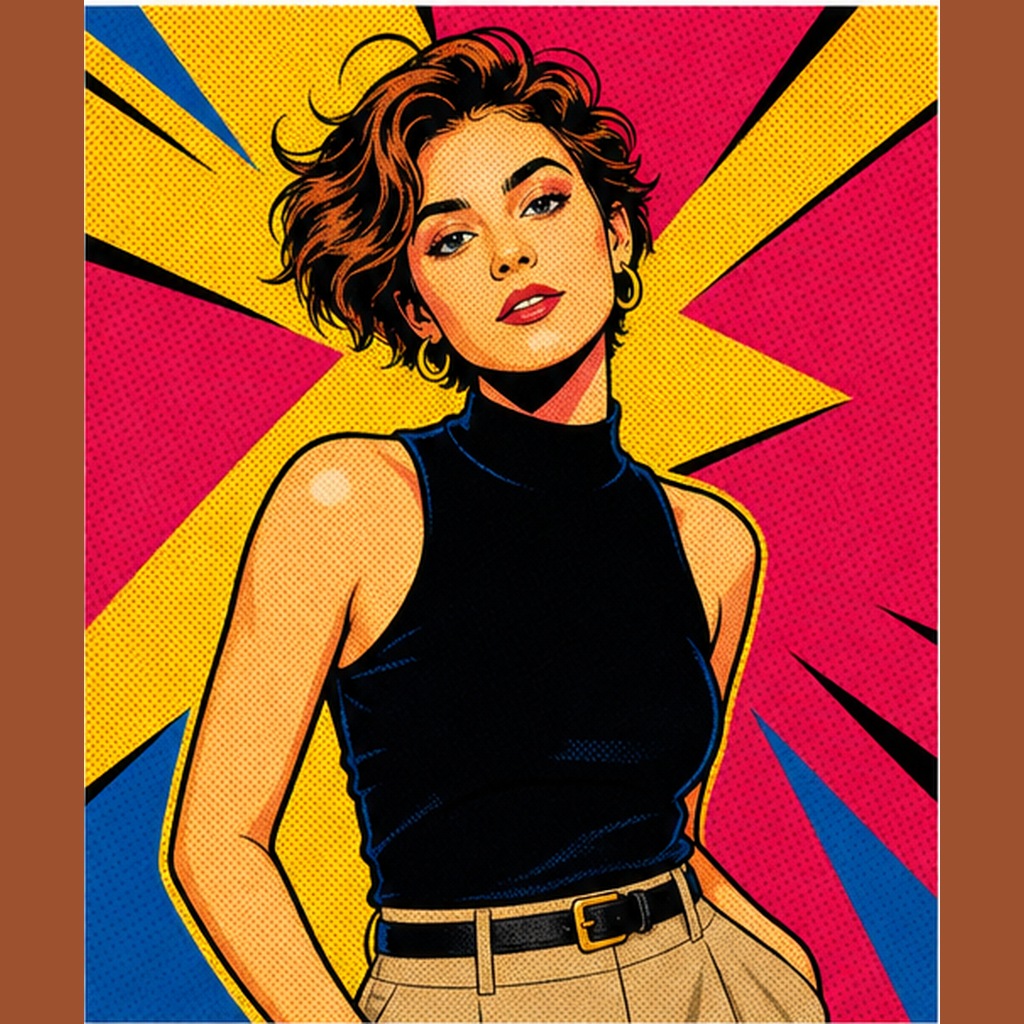 Pop Art Portrait Prompt result example