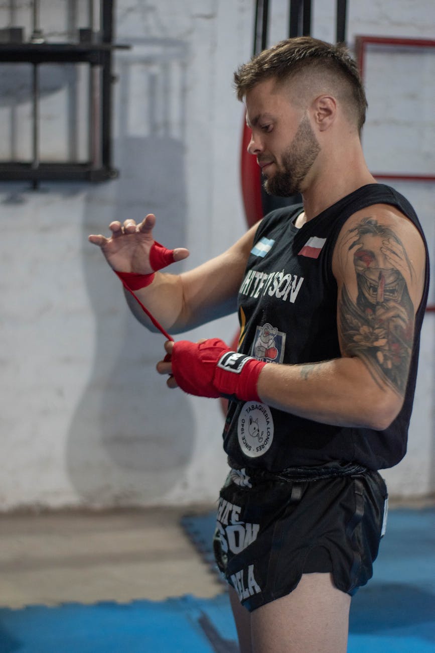 Underground Boxing Champion Portrait Prompt stock source reference example 3