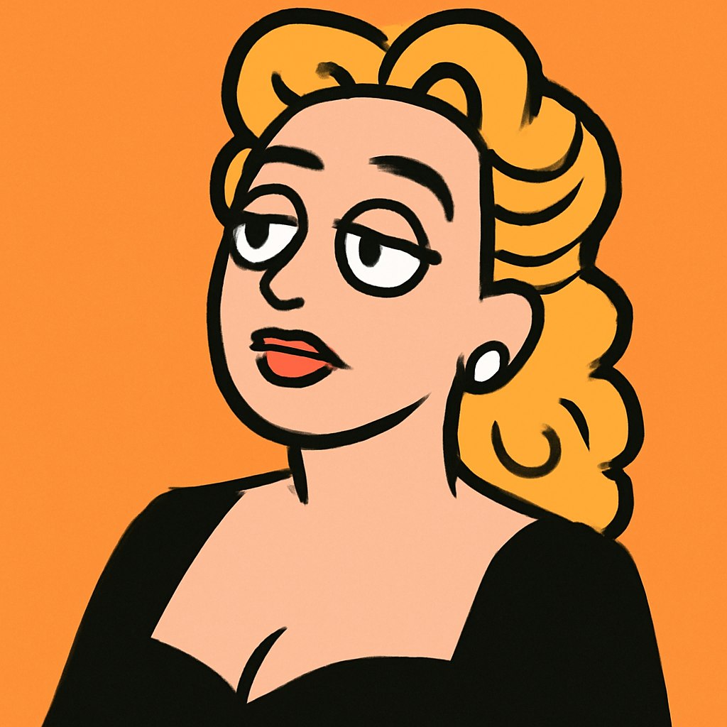 Flat Color Satirical Cartoon Avatar Prompt Example 1 after result