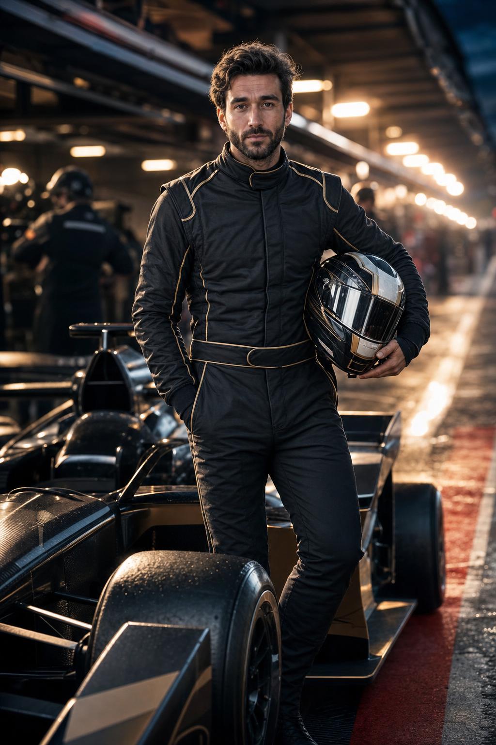 Formula Racing Champion Portrait Prompt generated result example 3