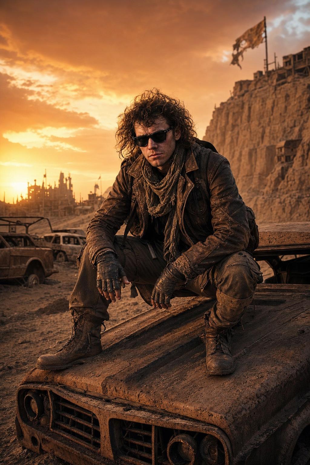 Post-Apocalyptic Desert Survivor Prompt generated result example 2
