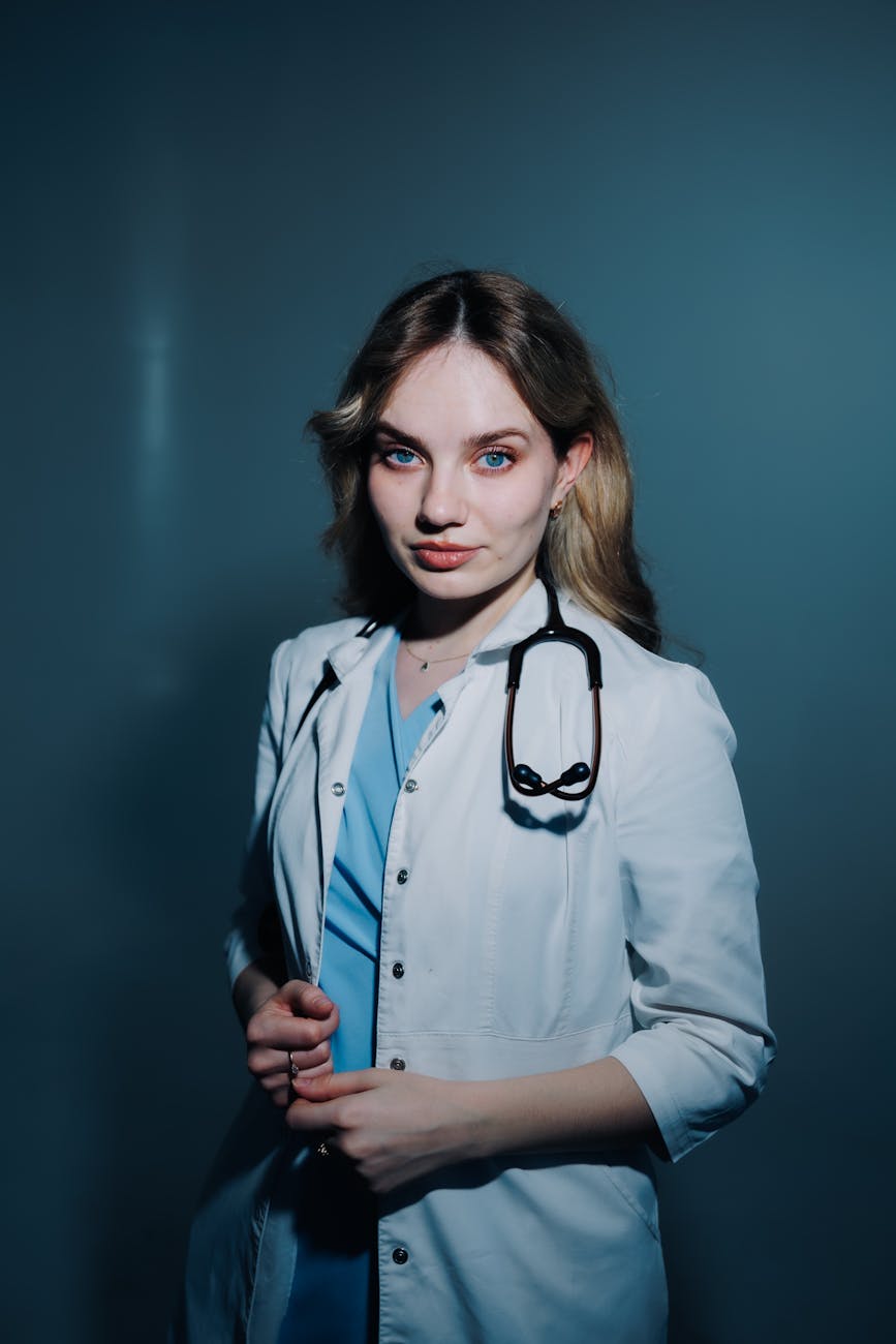 Futuristic Medical Android Advertisement Prompt stock source reference example 3
