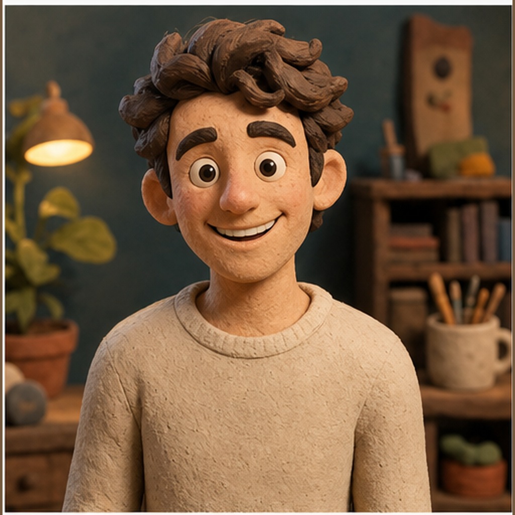 Claymation Character Prompt Example 1 after image