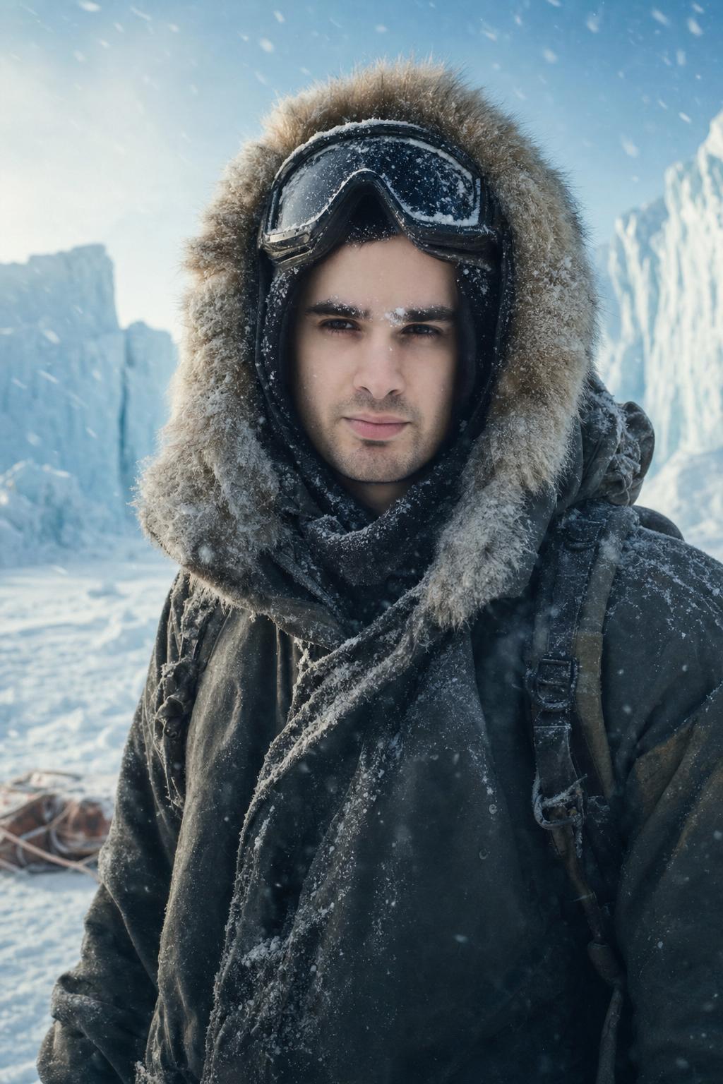 Arctic Explorer Survival Portrait Prompt generated result example 2
