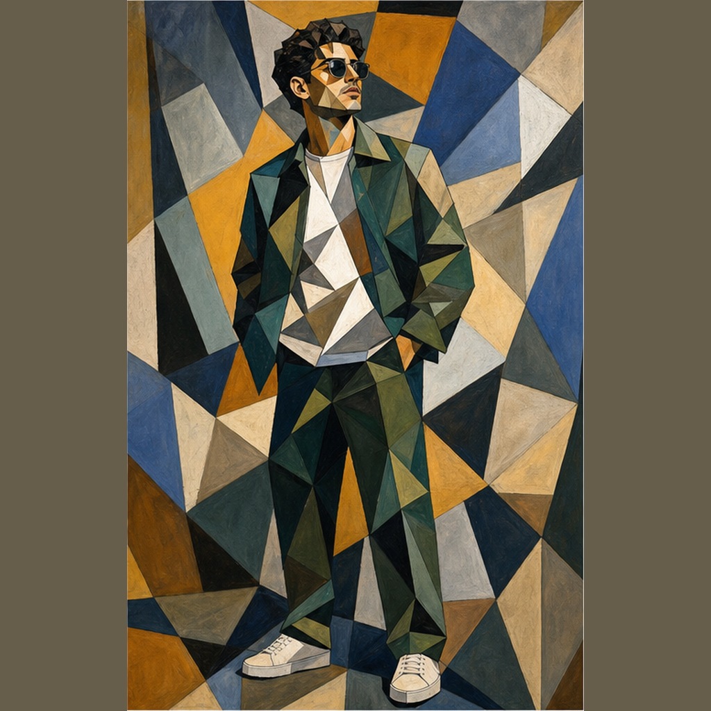 Cubist Portrait Prompt result example