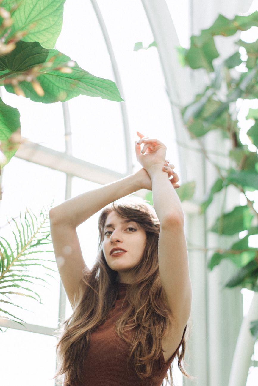 Botanical Greenhouse Editorial Portrait Prompt source portrait example 1