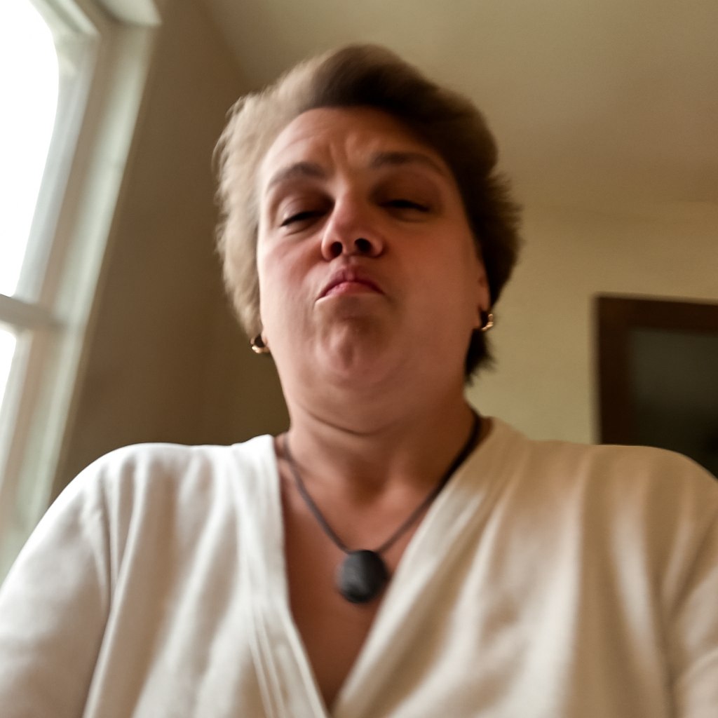 Accidental iPhone Snapshot Selfie Example 2 after result