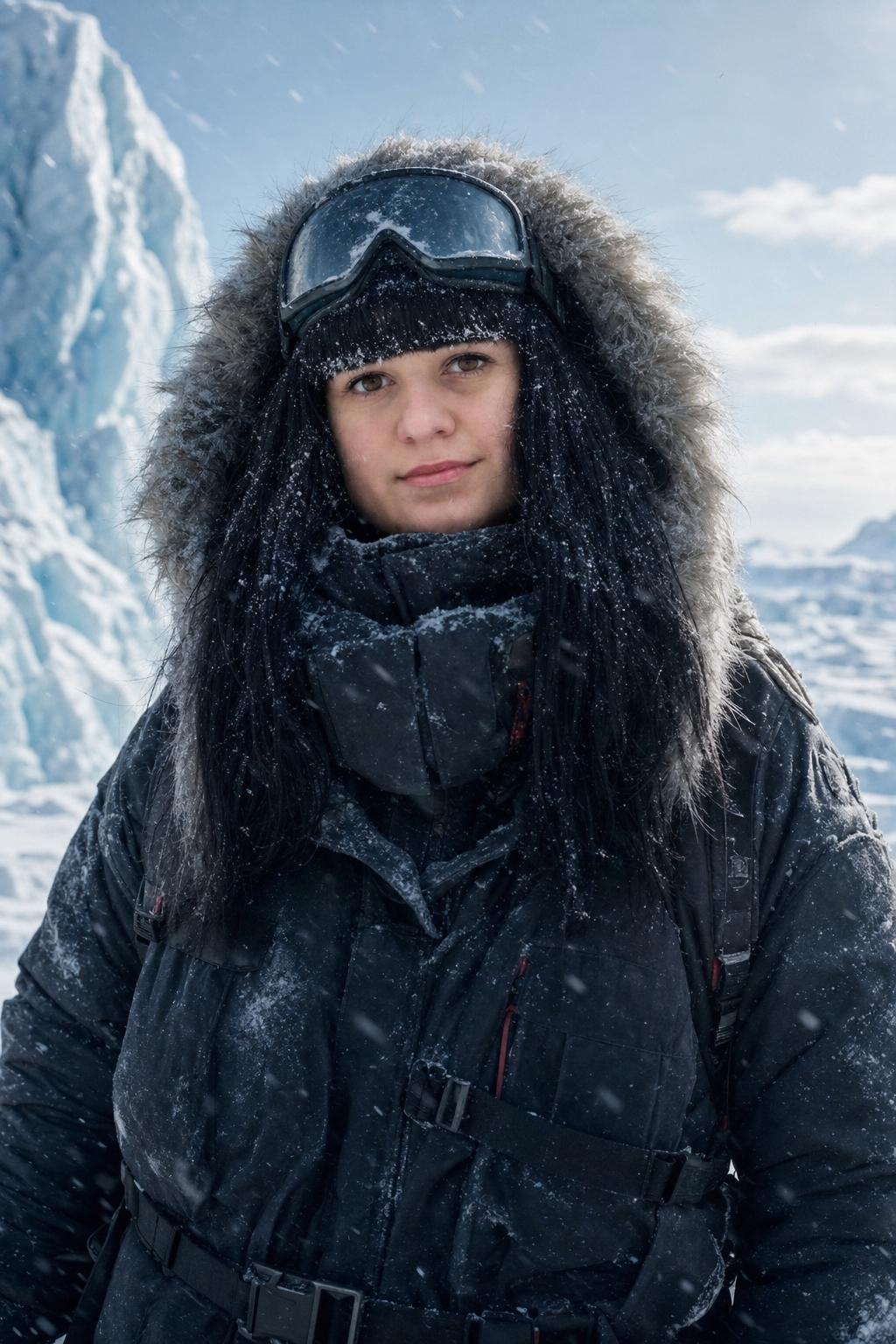 AI portrait result created with Arctic Explorer Survival Portrait Prompt example 1