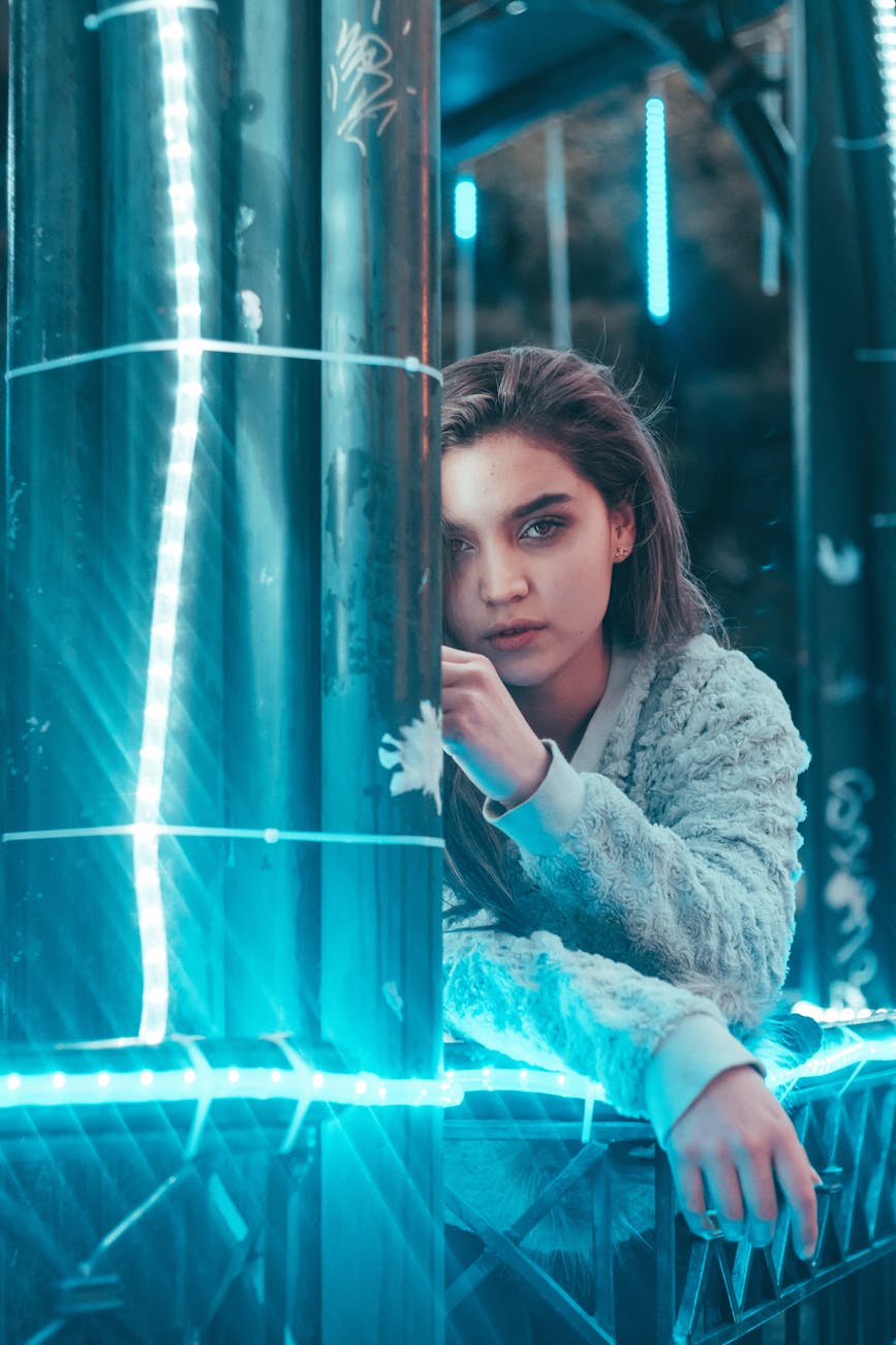 Cinematic Cyberpunk Street Night Prompt stock source reference example 3