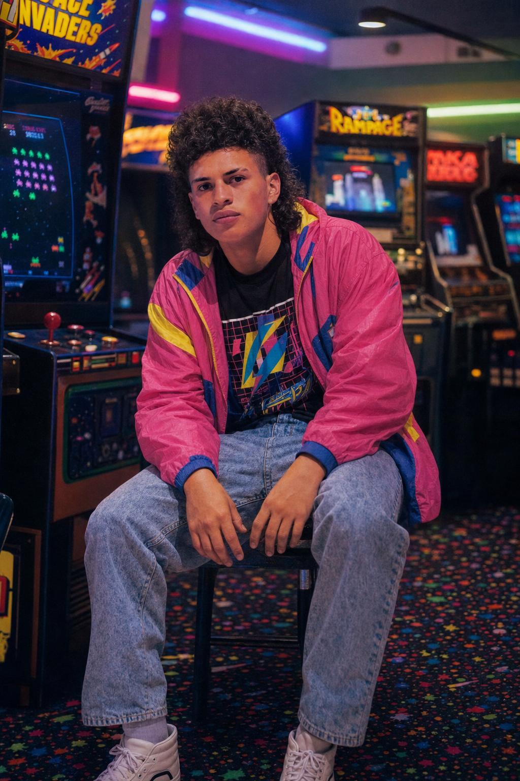 1980s Retro Arcade Character Prompt Example 1 after result