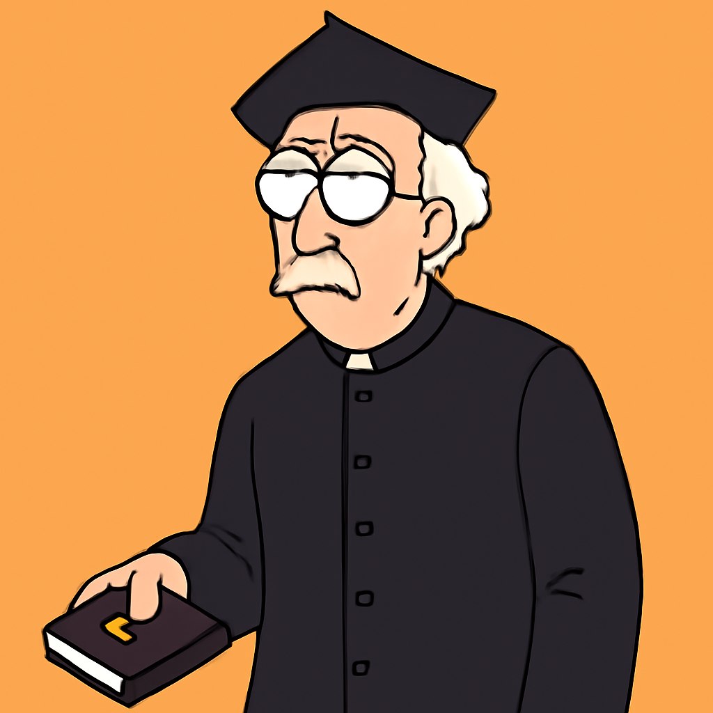 Flat Color Satirical Cartoon Avatar Prompt Example 2 after result