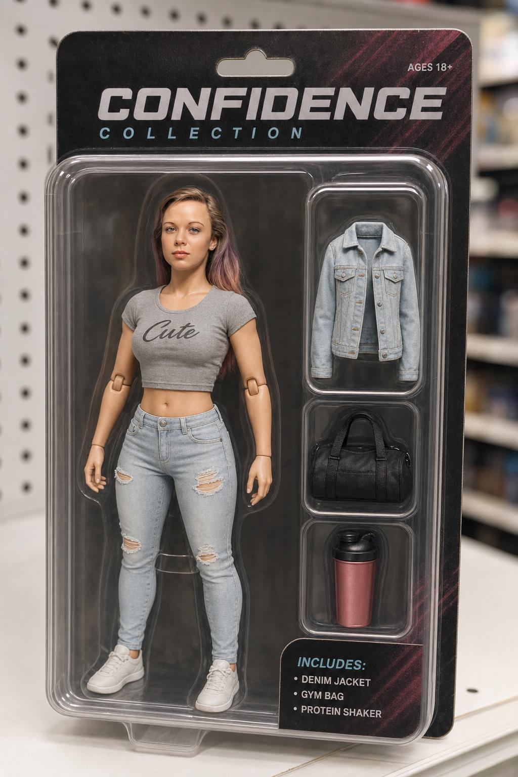 Premium Action Figure Blister Package Prompt Example 1 after result