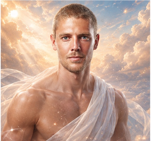 AI portrait result created with Dreamy Cloud Fantasy Portrait Prompt example 2