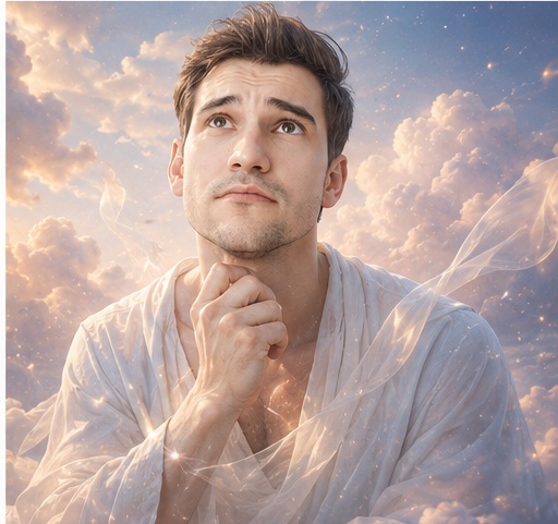 AI portrait result created with Dreamy Cloud Fantasy Portrait Prompt example 3