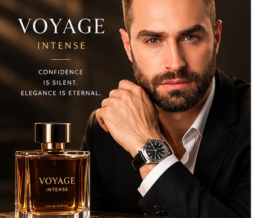 Luxury perfume advertisement portrait result 1