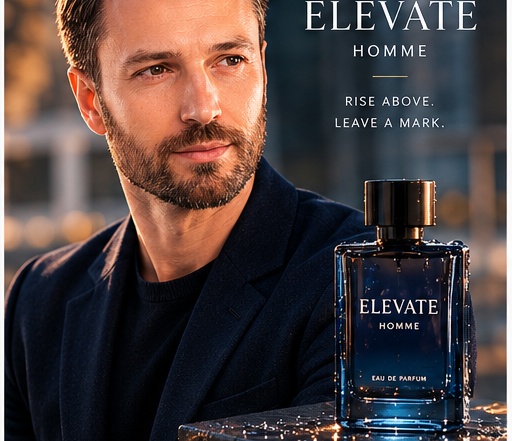Luxury perfume advertisement portrait result 2