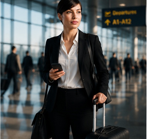 Realistic airport travel editorial photo result 2