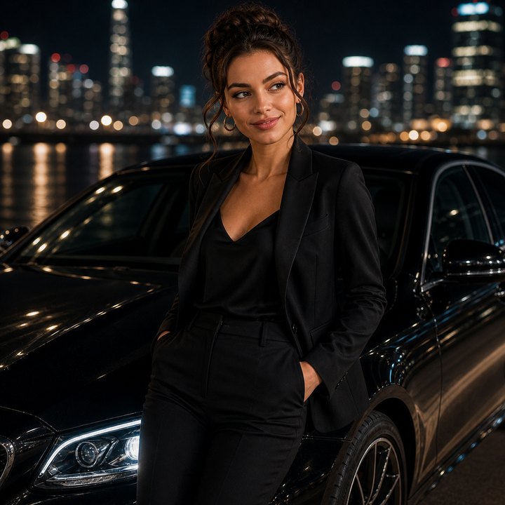 AI portrait result created with Realistic Luxury Car Advertisement Portrait Prompt example 1