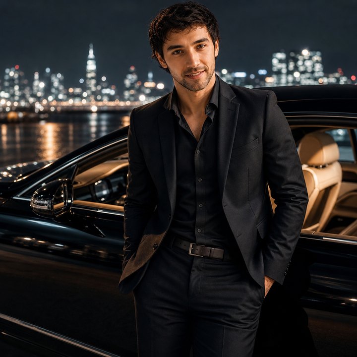 AI portrait result created with Realistic Luxury Car Advertisement Portrait Prompt example 3