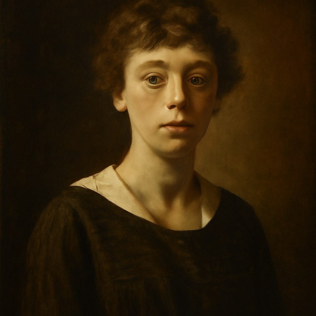 Classical Chiaroscuro Portrait Prompt generated result example 1