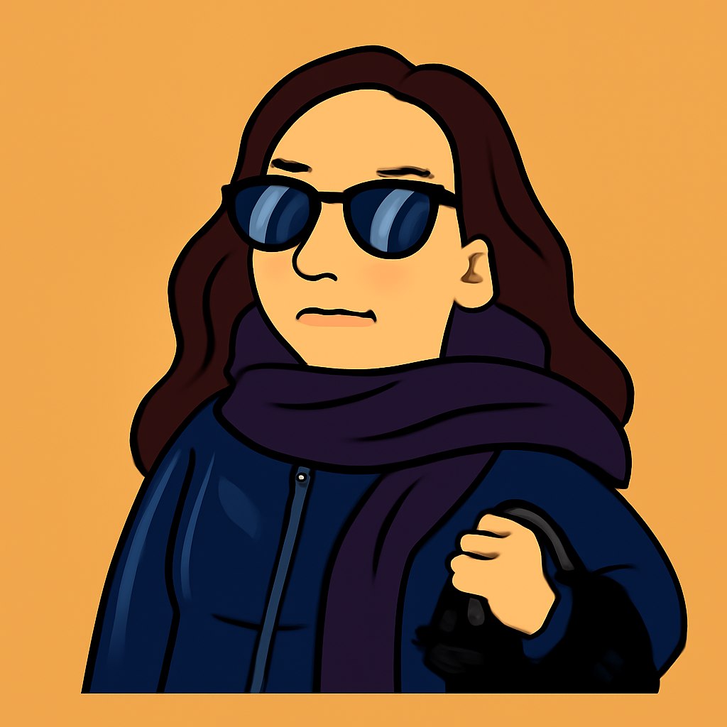 Flat Color Satirical Cartoon Avatar Prompt generated result example 3