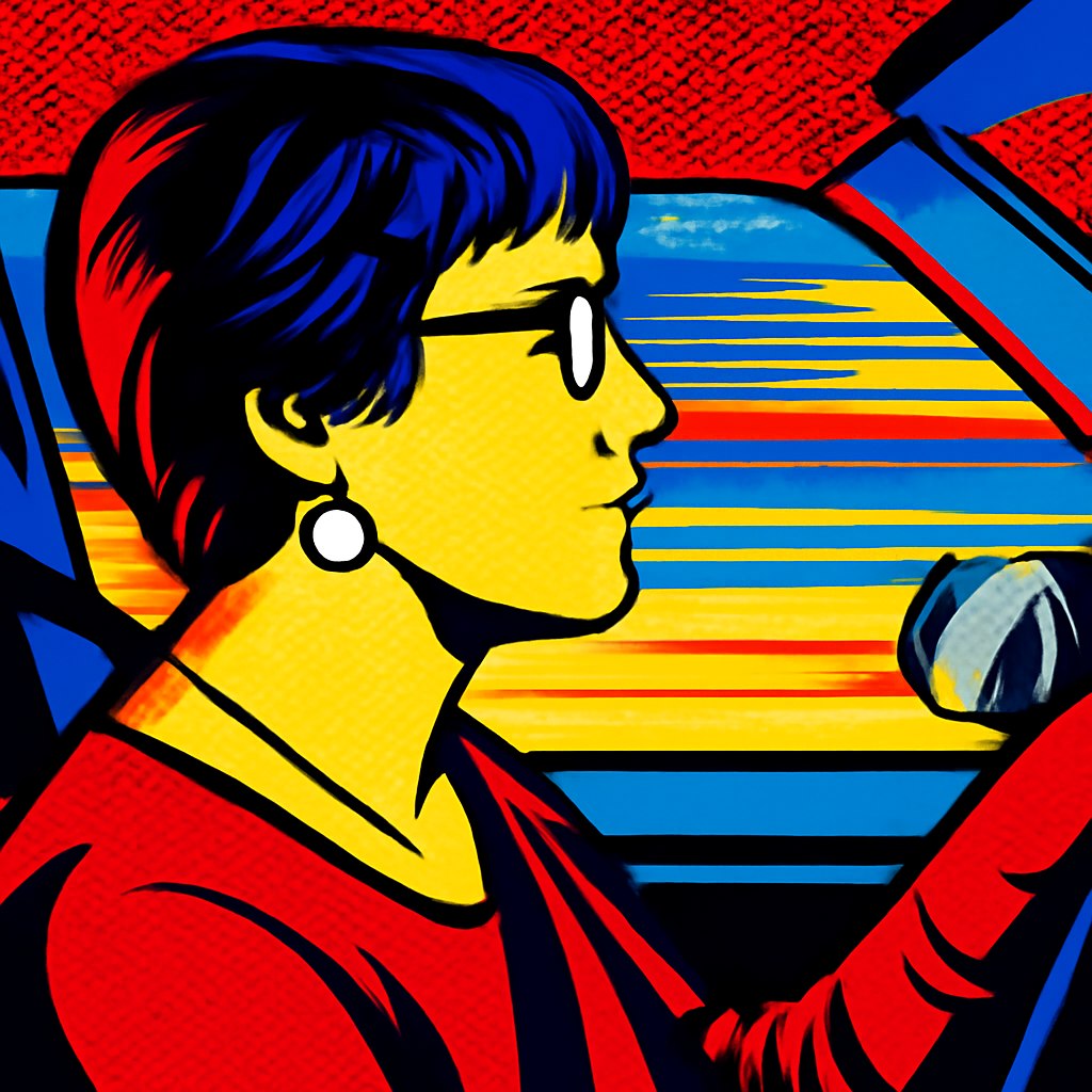 Pop Art Portrait Prompt generated result example 3